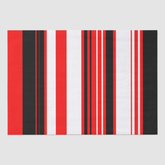 Papier Mousseline Blancs rouges et noirs (Recto)