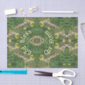 Papier Mousseline Bless Our Home séché Herbe Abstrait Decoupage (Artisanat)