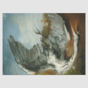 Papier Mousseline Blessé Heron (par George Frederick Watts)
