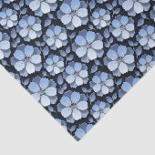 Papier Mousseline Bleu (Détail)