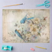 Papier Mousseline Bleu 1 (Artisanat)