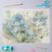 Papier Mousseline Bleu 13 (Artisanat)