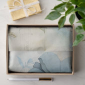 Papier Mousseline Bleu 14 (Cadeau)
