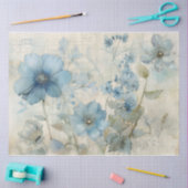 Papier Mousseline Bleu 14 (Artisanat)