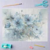 Papier Mousseline Bleu 15 (Artisanat)
