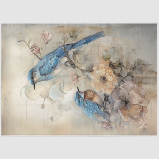 Papier Mousseline Bleu 2 (Recto)