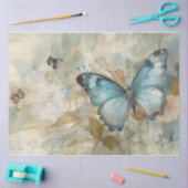 Papier Mousseline Bleu 7 (Artisanat)