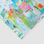 Papier Mousseline Bleu Abstrait (Détail)