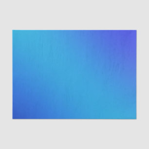 Papier Mousseline Bleu Aqua brillant Ombre Gradient