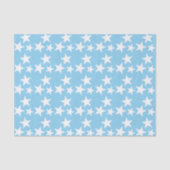 Papier Mousseline Bleu avec étoiles blanches (Recto)