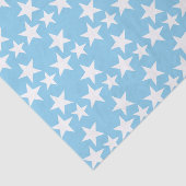 Papier Mousseline Bleu avec étoiles blanches (Détail)