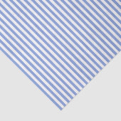 Papier Mousseline Bleu avec papier de tissus rayé blanc (Détail)