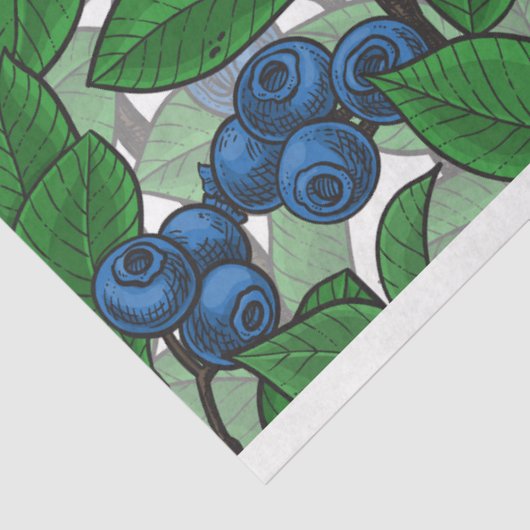 Papier Mousseline Bleu blanc (Détail)