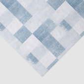 Papier Mousseline Bleu Blanc Denim Jean Anniversaire (Détail)