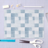 Papier Mousseline Bleu Blanc Denim Jean Anniversaire (Artisanat)