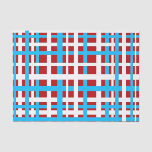 Papier Mousseline Bleu blanc rouge clair (Recto)