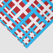 Papier Mousseline Bleu blanc rouge clair (Détail)