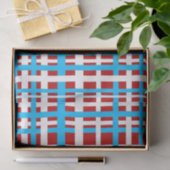 Papier Mousseline Bleu blanc rouge clair (Cadeau)