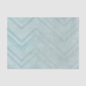 Papier Mousseline Bleu Chevron (Recto)