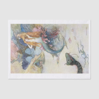 Papier Mousseline Bleu ciel