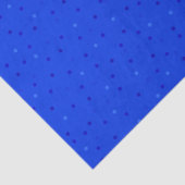 Papier Mousseline Bleu clair avec de petits pois. (Détail)