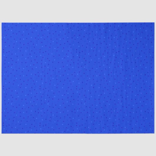 Papier Mousseline Bleu clair avec de petits pois. (Recto)