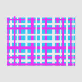 Papier Mousseline Bleu clair rose blanc (Recto)