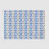 Papier Mousseline Bleu courant Tan de Candystripe (Recto)
