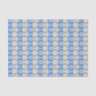 Papier Mousseline Bleu courant Tan de Candystripe