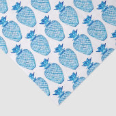 Papier Mousseline Bleu d'ananas et jarre de gingembre blanc (Détail)