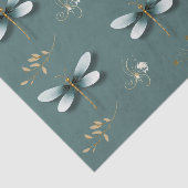 Papier Mousseline Bleu d'ardoise avec blé (Détail)