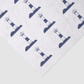 Papier Mousseline Bleu de la marine phare (Détail)