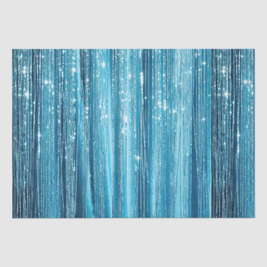 Papier Mousseline Bleu de verre d'Aqua (Recto)