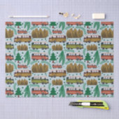 Papier Mousseline Bleu du champignon boisé (Artisanat)