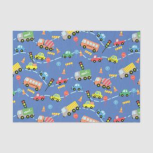Papier Mousseline Bleu du transport