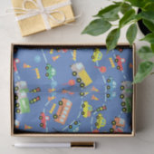 Papier Mousseline Bleu du transport (Cadeau)