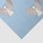 Papier Mousseline Bleu et argent Noël moderne Anges Noël (Détail)