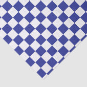 Papier Mousseline Bleu et blanc Checkered (Détail)