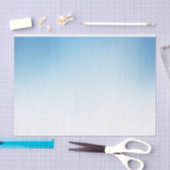 Papier Mousseline Bleu et blanc dégradé (Artisanat)