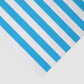 Papier Mousseline Bleu et blanc rayé (Détail)
