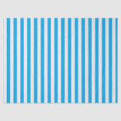 Papier Mousseline Bleu et blanc rayé (Recto)
