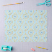 Papier Mousseline Bleu et Gold Bees Series Conception #5 (Artisanat)