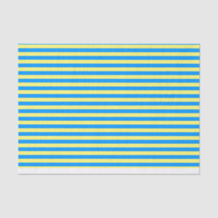 Papier Mousseline Bleu et jaune français