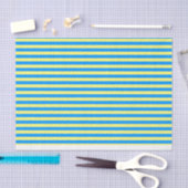 Papier Mousseline Bleu et jaune français (Artisanat)