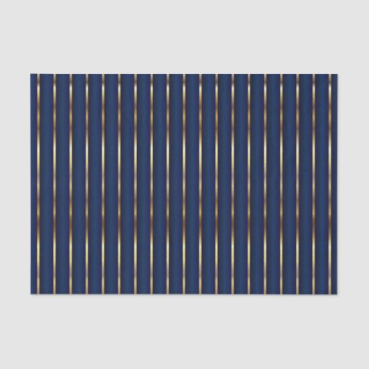 Papier Mousseline Bleu et or de la marine (Recto)