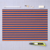 Papier Mousseline Bleu et orange (Artisanat)