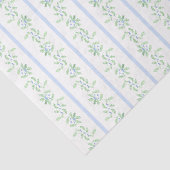 Papier Mousseline Bleu et vert Grève de Noël (Détail)