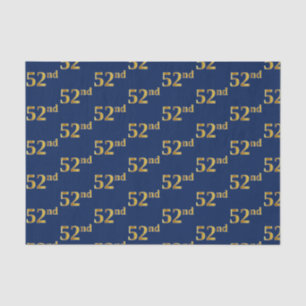 Papier Mousseline Bleu, événement d'or cinquante-deuxième de Faux