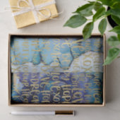 Papier Mousseline Bleu Femme Face Or Citations Inspirationnelles (Cadeau)