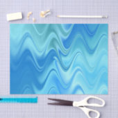 Papier Mousseline Bleu foncé Abstrait (Artisanat)